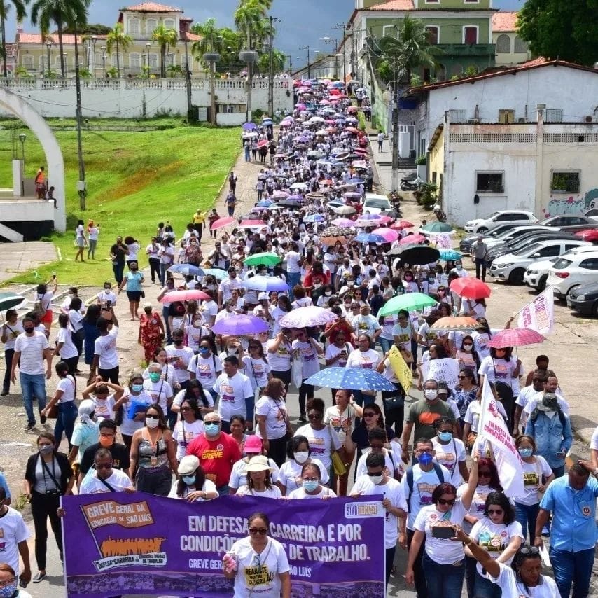 Greve! Professores de São Luís fazem ato gigante! - Agência Tambor